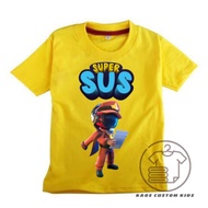 Super sus among us 3D t-shirt among us children's t-shirt