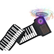 61 Keys Portable Piano Electric Piano Keyboard Hand Roll Piano Roll Up Keyboard Piano Foldable Piano Electronic Keyboard