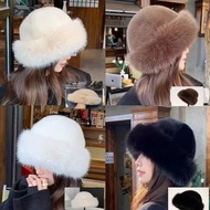 Autumn-winter fur hat with thick fur, Mongolian fur hat, embossed colors, autumn-winter fashion hat