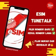 ESIM TUNETALK UNLIMITED DATA / ESIM TUNETALK PREPAID SIM 5G / ESIM MURAH LAJU