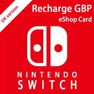 【UK】NINTENDO SWITCH eShop Gift / Prepaid Card / Reload / Recharge / Top up - ONLINE DELIVERY