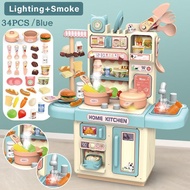 34PCS COOKING KITCHEN TOY DREAM KITCHEN TABLE CHILDREN'S KITCHEN TOY COOKING TOY GAME
