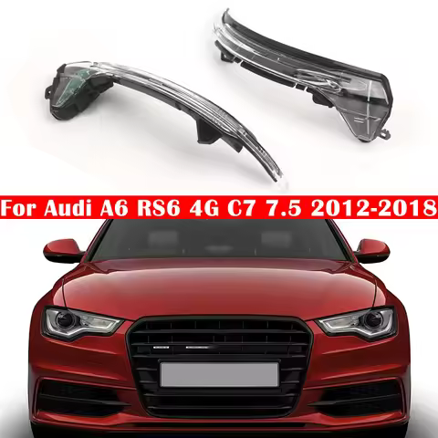Ca Mirrors Indicator Turn Signal Lights Lamp For Audi A6 RS6 4G C7 7.5 2012-2018 4GD949101 4G5949101