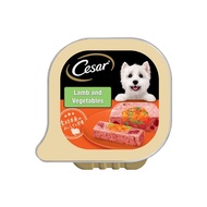 Caesar Tray for Adult Dogs x 24 Pieces Mellow Lamb with Vegetables Hydration Fluffy Loaf Type Compre