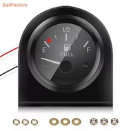 [BaiPeston] 2" 52mm Fuel Level Gauge Car Meter White LED Light  Rim Automotive Gauges 12V