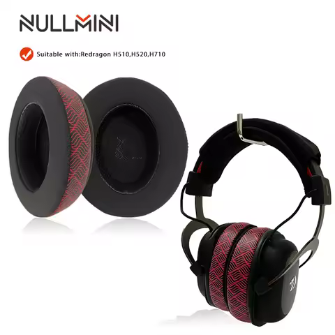 NullMini Replacement Earpads For Redragon H510 Zeus, H520, H710 Headphones Sleeve Cooling Gel Headse