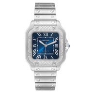 Cartier Cartier Santos (Reference W4SA0006). A stainless steel diamond set automatic wristwatch. 202