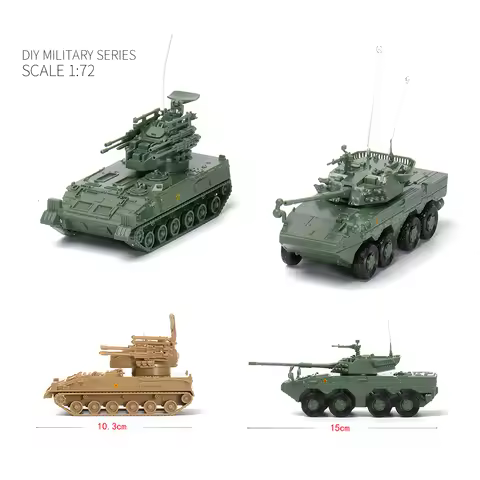 1/72 Military Army Armored Vehicles T90MS T14 T62A Tank Self-Propelled Gun Truck Car Assembly 4D Puz