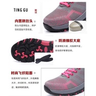 [Ready Stock]Men Fashion Safety Shoes Boots Comfortable working protect shoes hiking shoes boots-103