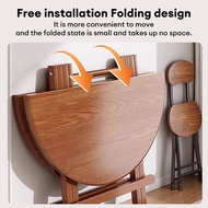 Home Simple Dining table Foldable Table Round Table 4/6 seaters Coffee table