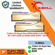 Flexi tech G.SKILL Trident Z5 Royal Neo DDR5-6000 CL26-36-36-96 1.45V 32GB (2x16GB) AMD EXPO - GOLD
