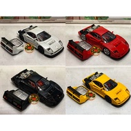 🔅Lee Model Car SH 1/64 Ferrari Ferrari Ferrari F40 Red Black Openable Cover Tlv Tomytec 7-11