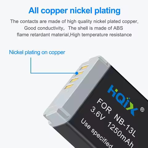 HQIX for Canon SX730 SX740 SX620 PowerShot G5X G1 X Mark III GX5 Mark II G7 X Mark III GX9 Camera NB