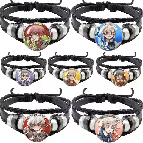 GACHIAKUTA Bracelet Wove Rope Black Bracelet Anime Gachiakuta Cartoon Q-Version Character Accessorie