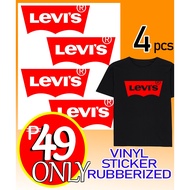 Levis Logo Vinyl Sticker Rubberized for Clothes or Fabric