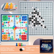 2 In 1 Chess Set Aeroplane Chess Checkers Board Game Family Game