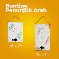 Bunting penunjuk Arah , Bunting Kahwin Murah