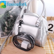 FUSIONFORK​ Phone Charger Bag, With Keychain Transparent Data Cable Storage Bag, Mini Storage Pocket