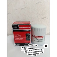 FORD MUSTANG 3.7CC, 5.0CC OIL FILTER (AA5Z-6714-A,FL-500S) [1PCS] READY STOCK 