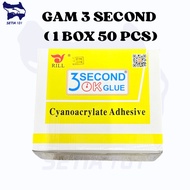 GAM 3 SECOND 1 BOX ( 50 PCS )