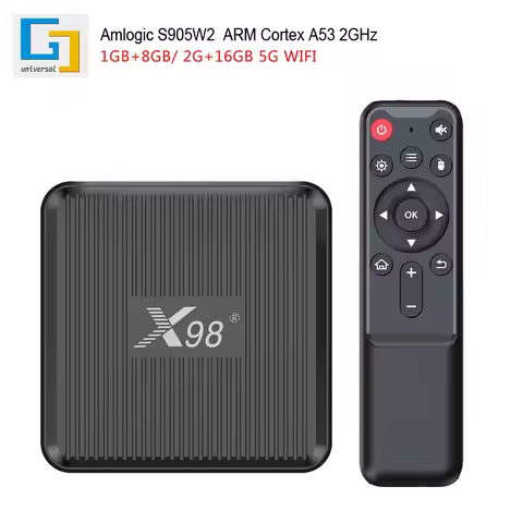 X98Q network set-top box S905W2 1G/8G tv box Android 11+4K+5Gwifi TV box