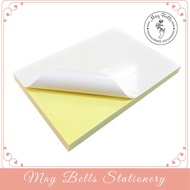 Combo of 100 Sheets of Decal Paper with Gold Base A4 Glossy Paper for Printing Logo Labels, Peel-and