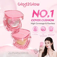 Glad2Glow Perfect Cover Cushion Foundation Full Coverage Long-Lasting Waterproof Makeup Oil Control 