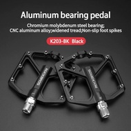 Rockbros K203 Alloy Bearing Pedals For MTB Road Bike Black