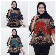 Blause batik coton/ baju batik blouse/ cotton batik tunic