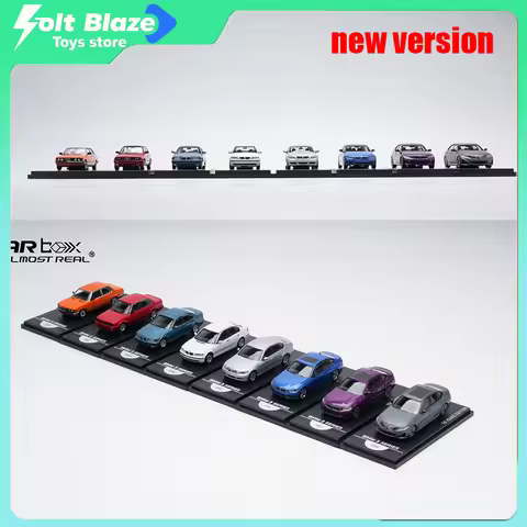 Almost Real AR BOX 1/64 BMW 3 Series 50th Anniversary Edition Set Alloy Car Model Simulation Static 