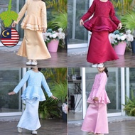 Baju Kurung Peplum Budak Kurung Budak Peplum Budak Perempuan 1-12Tahun Raya 2022