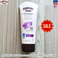 80% Sale !!! EXP:02-07/2025 Hawaiian Tropic® AntiOxidant+ Sunscreen Lotion 177 ml โลชั่นกันแดด สำหรั
