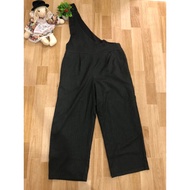 J456 Lepsim Cotton Poly Jumpsuit There Is A Dark Gray-Black Lining With Bag.