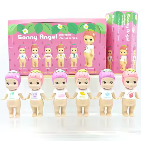 Sonny Angel Blind Box Toys Seoul Series Anime Action Figures Ornaments Strawberry Dolls Fans Childre