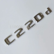 2017 Chrome Letters C180 C200 C220d C250d C260 C300d 4Matic ABS Emblem for W204 W205 Coupe Car Trunk