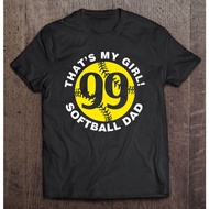 mens that's my girl 99 softball dad father's day fast pitch fan premium t shirt for men manga t-shir