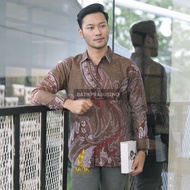 KEMEJA KATUN Zulian MEN'S BATIK SHIRT LONG SLEEVES SLIM FIT SLIMFIT ORIGINAL ORIGINAL PRABUSENO FULL