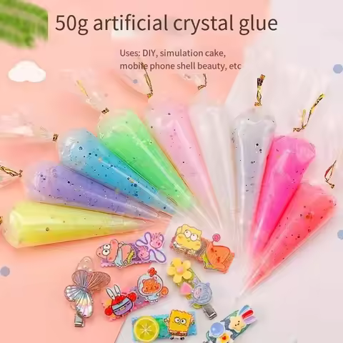 Cream Gel Transparent Glitter Gum Handmade DIY Phone Case DIY Jewelry Accessories Glue Mobile Shell 