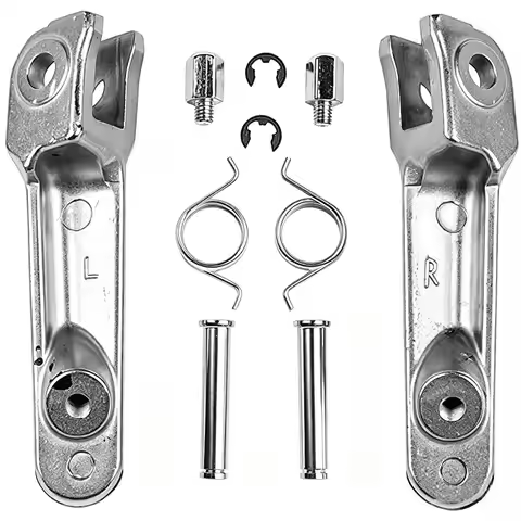 Motorcycle Black Front Footrests Foot Pegs For HONDA CBR250 MC19 MC22 CBR400 NC23 NC29 CBR929 CBR954