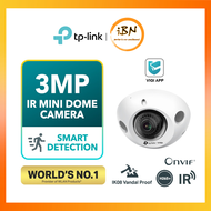 TP-Link VIGI C230I Mini 2.8mm 3MP IR Mini Dome Network Camera with NVR1004H-4P 4 Channel PoE +Network Video Recorder@IBN