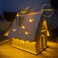 House Assembly 3D Wooden Model, Diy House Model, Room Decor, Christmas Decoration