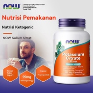 Now Foods, Potassium Citrate, 99 mg, 180 Veg Capsules-TK