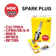 NGK PLUG C7HSA BP7HS B8ES CPR6 8 EA 9 BP8ES  EX5 LC135 Y15 Y125 RXZ KRISS SMASH SRL LAGENDA