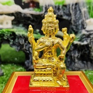 泰国佛牌 Phra Phrom 四面神 有求必应  (放车型/安置在家中/办公室 小金身) Phra Song Sut Mun 众僧念经 大法会 Wat Bang Phra BE 2559