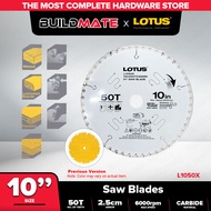 LOTUS X1 Combination Carbide Wood Table Saw Blade Diable Style 10 Inch x 50T x 25.4mm Combination L1