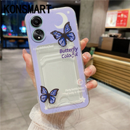 Konsmart thẻ mới túi vỏ bọc Honor x7b/Honor x8b thời trang Tulip bướm TPU mềm silicon trường hợp hon