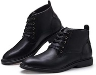 Men's Chukka Dress Boots Classic Lace Up Slip On Oxford Chelsea Booties Combat Ankle Boots