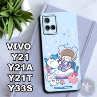 CC40/Flexible rubber softcase for Vivo Y21, Y21A, Y21T, Y33S Girls' Motif/case Vivo Y21/case Vivo Y2