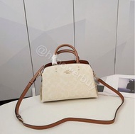 Coach Mini Lillie Carryall In Blocked Signature Canvas (Women Crossbody Sling Shoulder Bag)