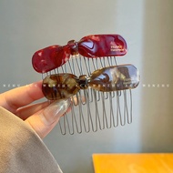 WENZHU | Elegant Fade Acetic Acid Metal Invisible Hair Comb